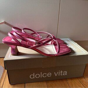 Dolce Vita Baylor kitten heels magenta pink size 8.5 womens